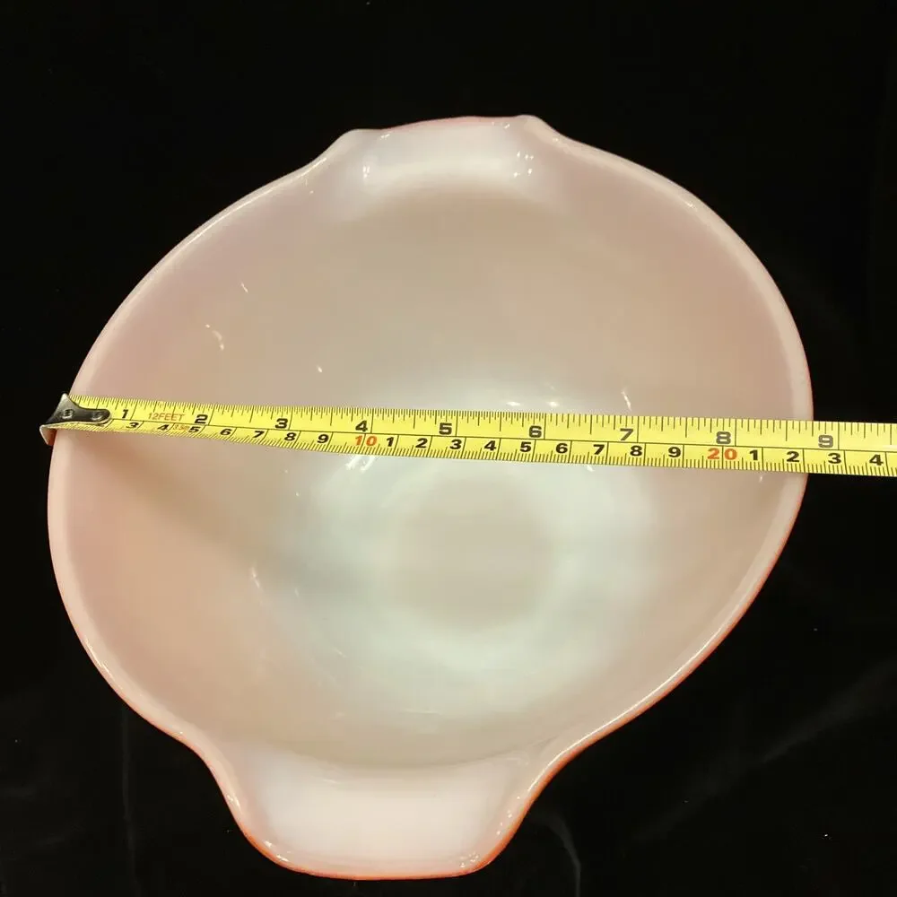 VTG Anchor Hocking Fire King Orange Ombre Cinderella Mixing Bowl Pour 2 Qt